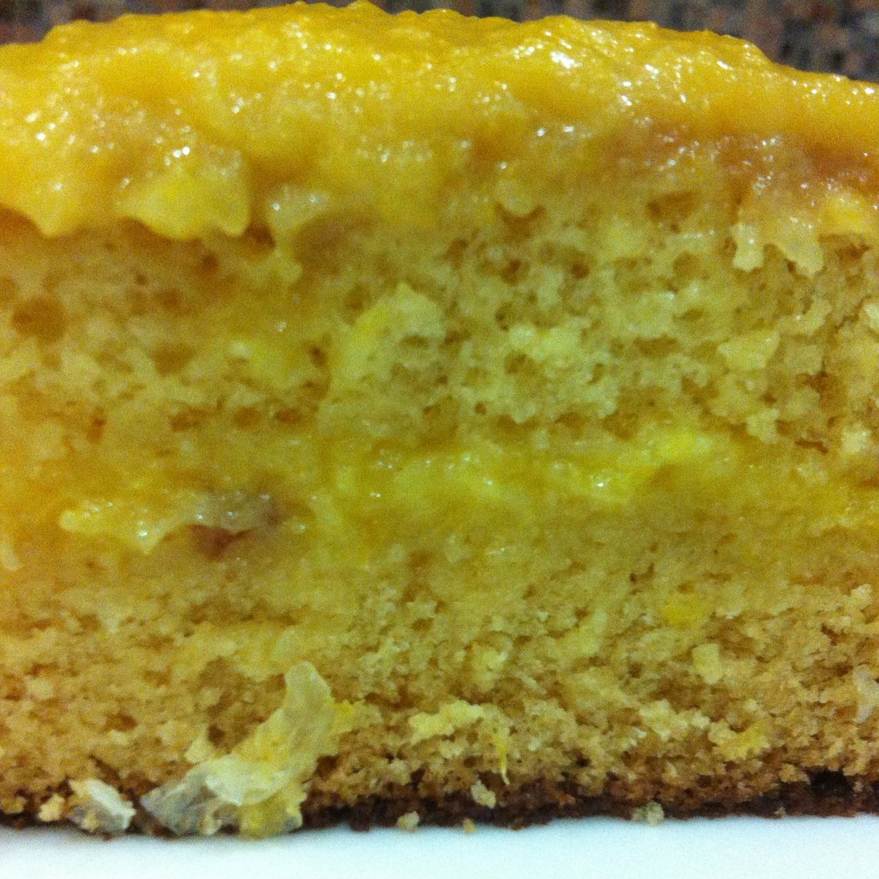 Пирог с лимонно-мандариновым кремом