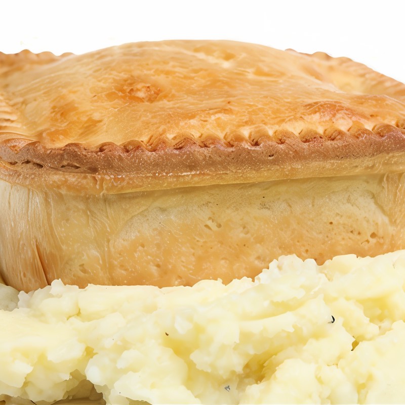 Пирог с мясом и картошкой