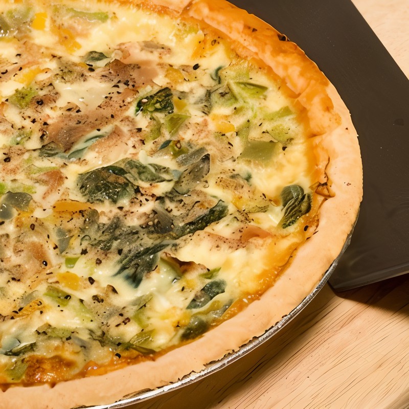 Пирог с молодой капустой и луком-пореем