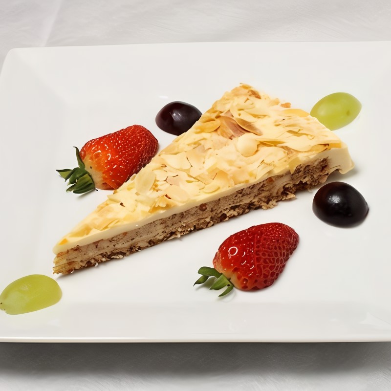 Пирог с орехами и виноградом