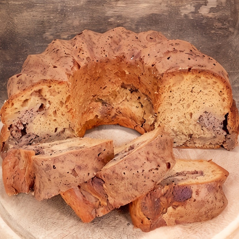 Пирог с шоколадом и марципаном «Гугельхопф»