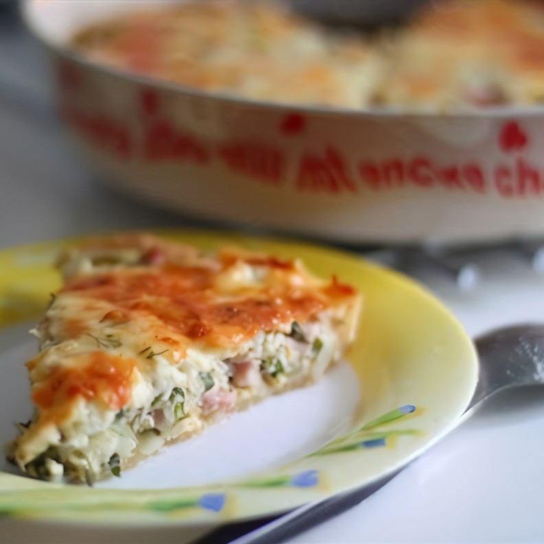 Пирог с ветчиной