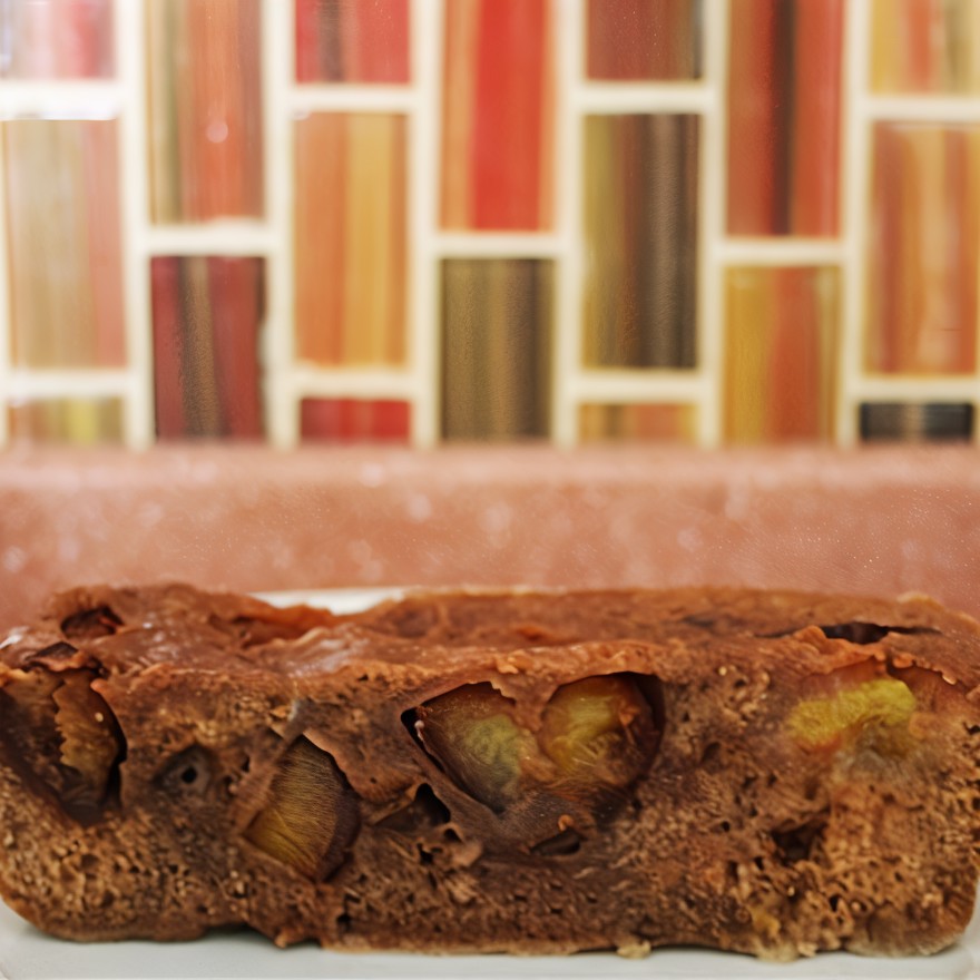 Пирог со сливой, изюмом и корицей