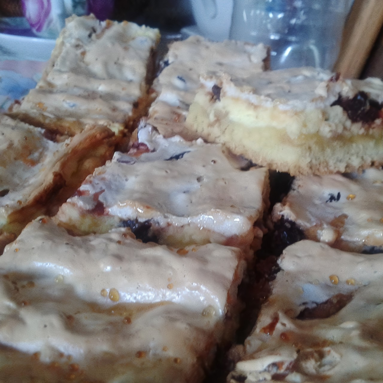 Пирог творожно-яблочный