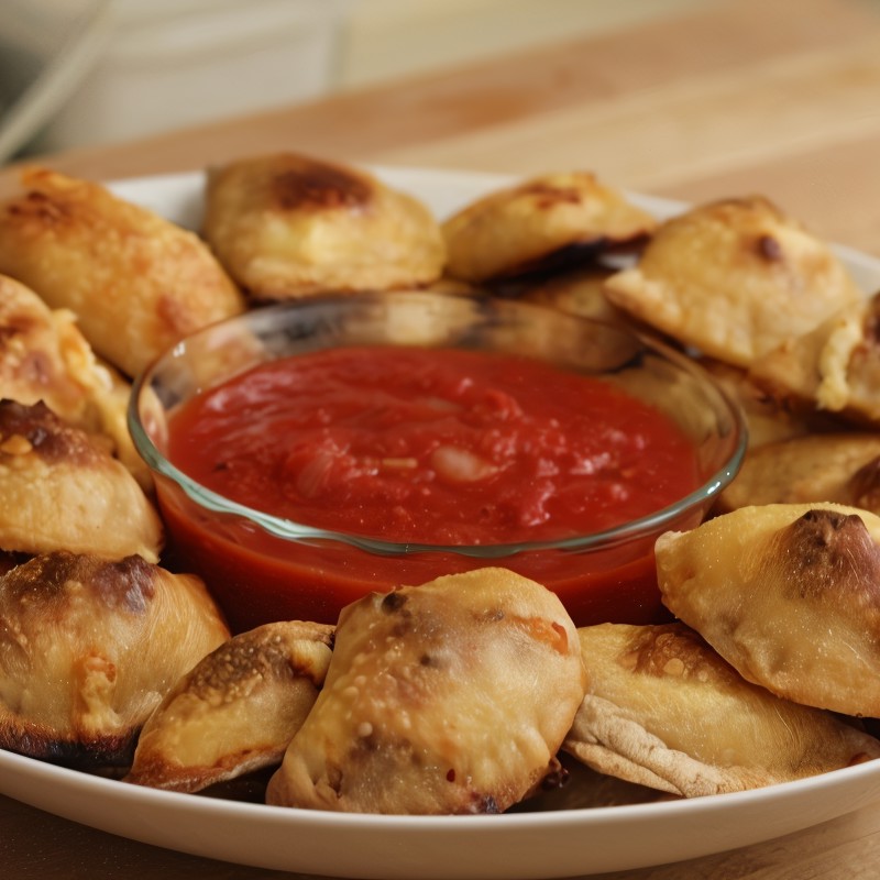 Пирожки из песочного теста с лососем