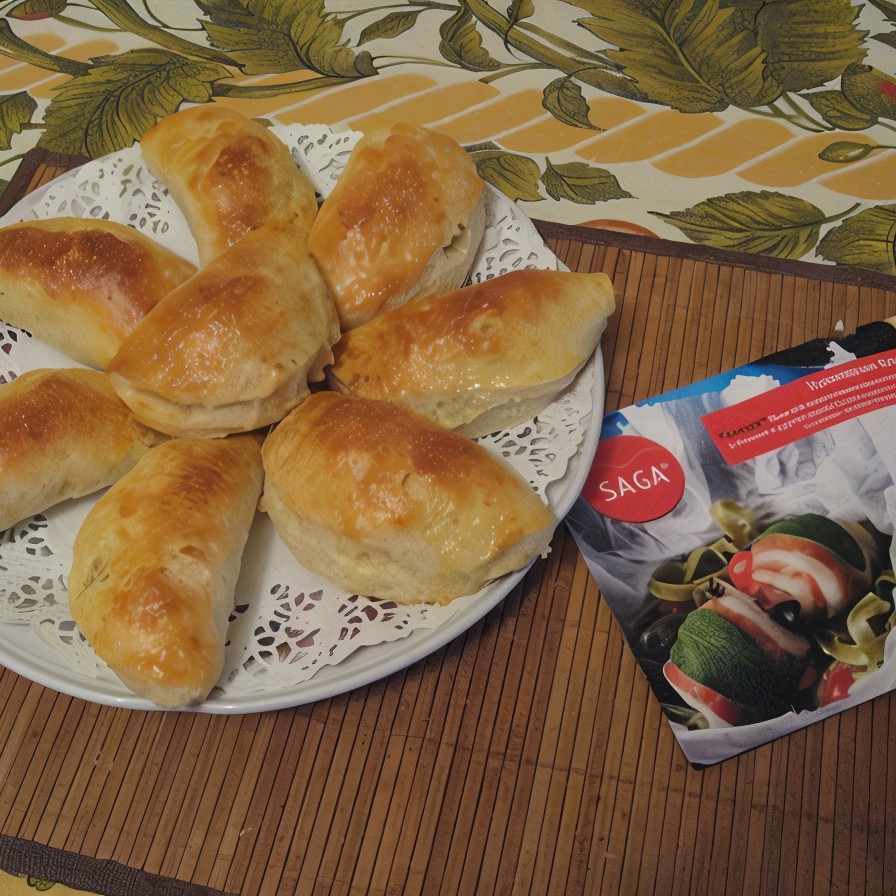 Пирожки из творожного теста с яблоками и сахаром