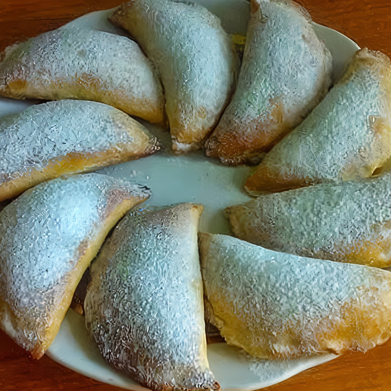 Пирожки с творожно-банановой начинкой