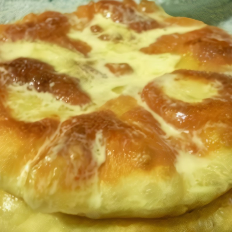 Пышки со сметаной и сахаром