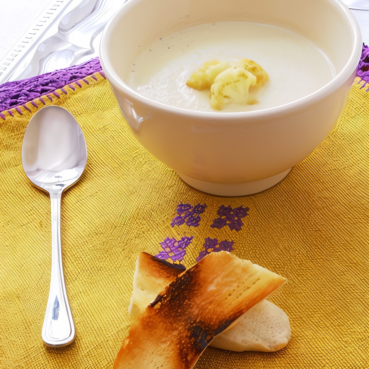 Пюре из цветной капусты со сметаной