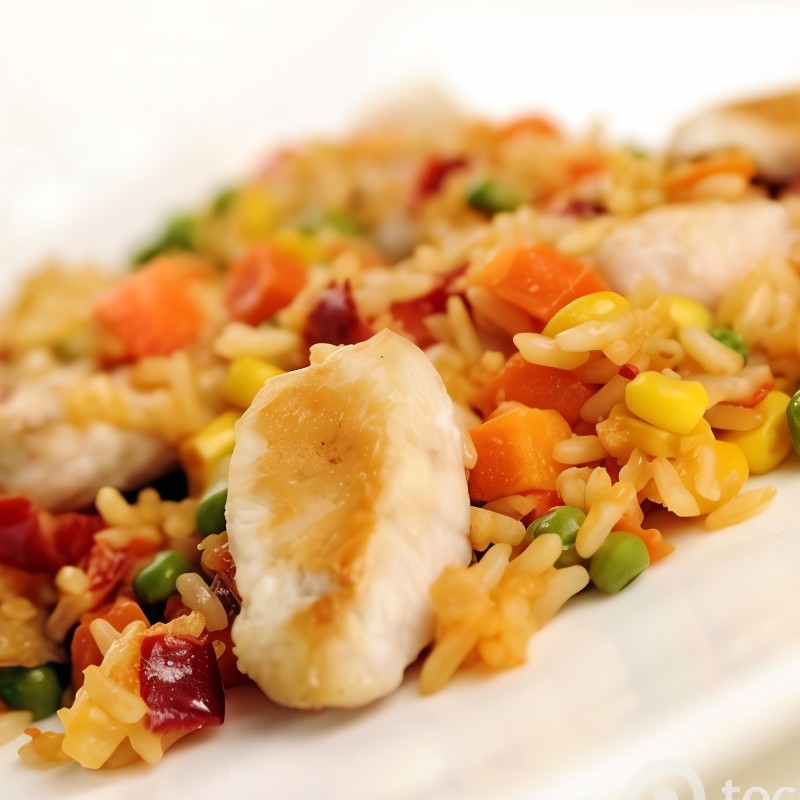 Плов с курицей и овощами в мультиварке