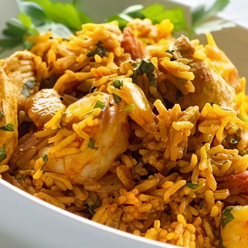 Плов с курицей и овощами