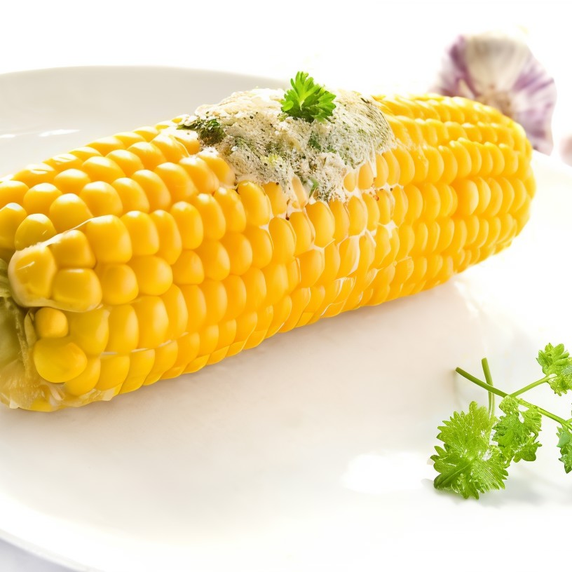 Початки кукурузы в лимонно-чесночной глазури