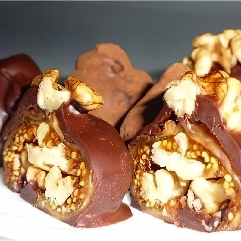 Полезные домашние конфеты с инжиром