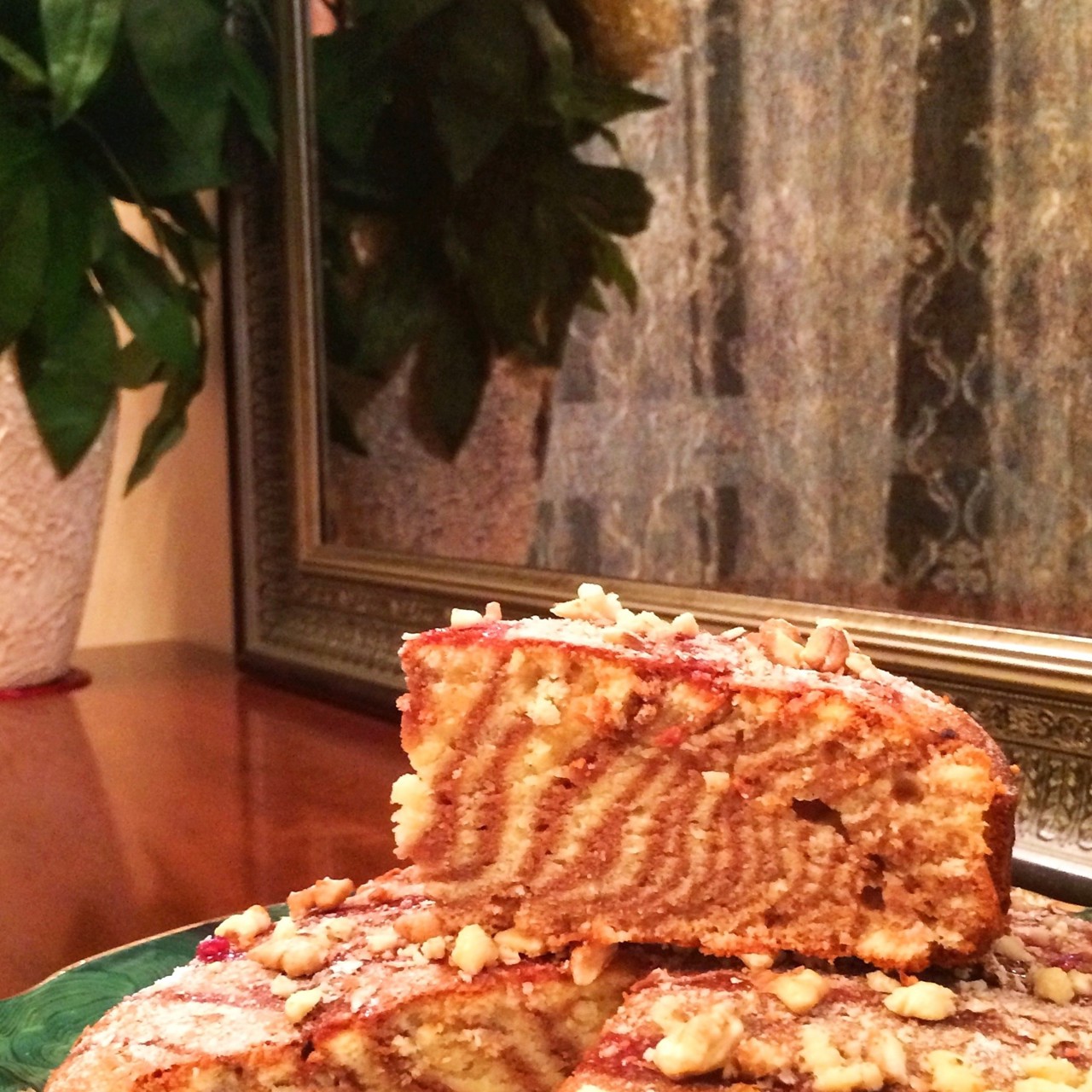 Полосатый пирог для ленивых