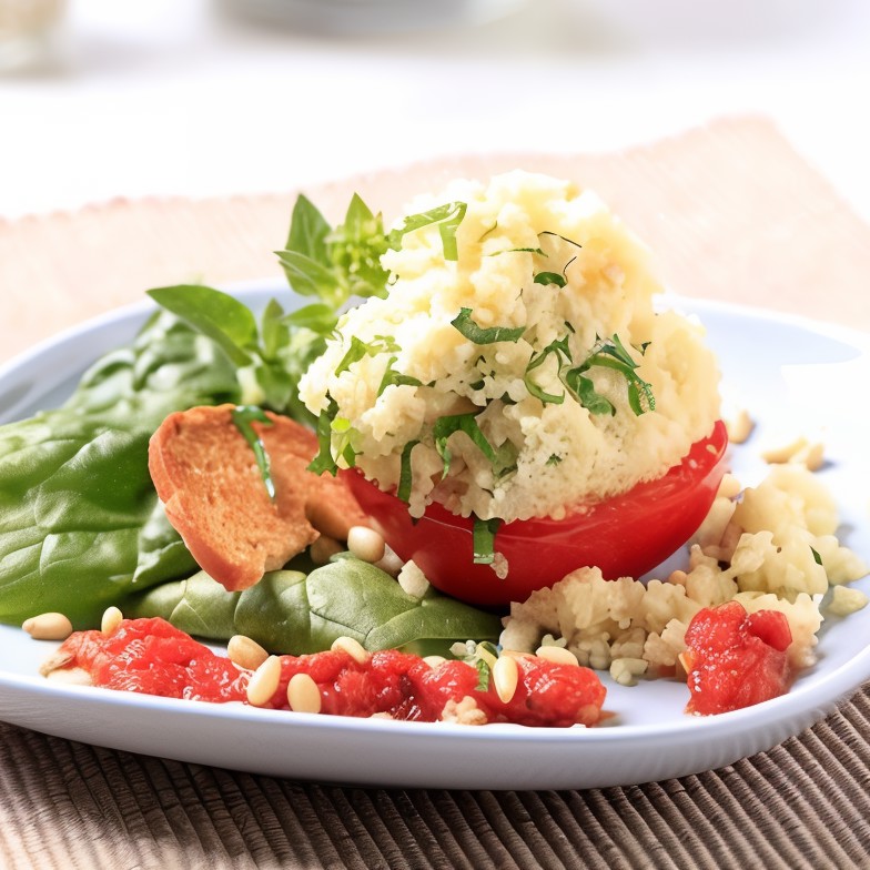 Помидоры фаршированные кускусом