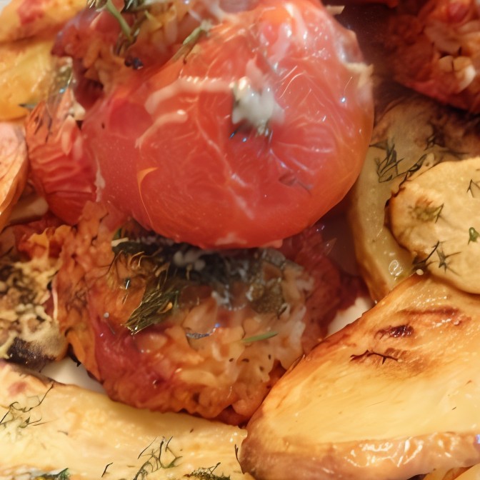 Помидоры фаршированные рисом