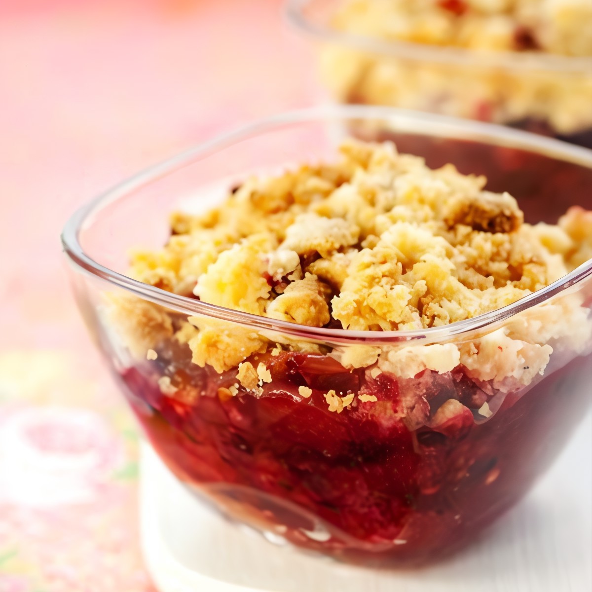 Порционные крамблы с ежевикой