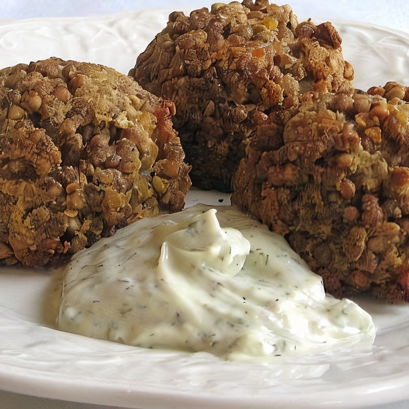 Постные гречневые тефтели с грибами