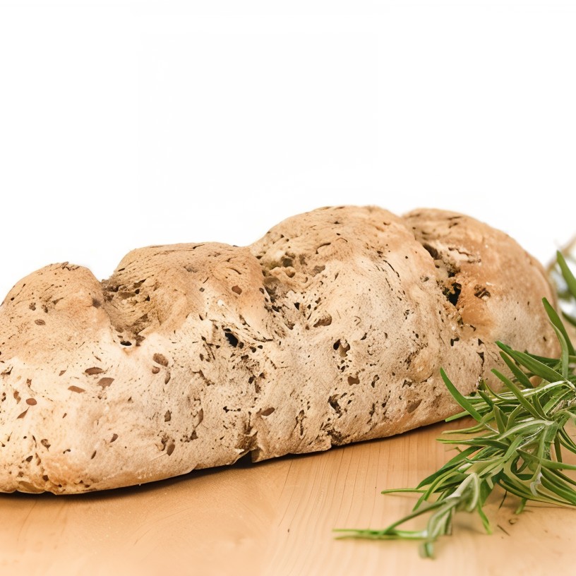 Постный хлеб из спельтовой муки с лимоном и розмарином