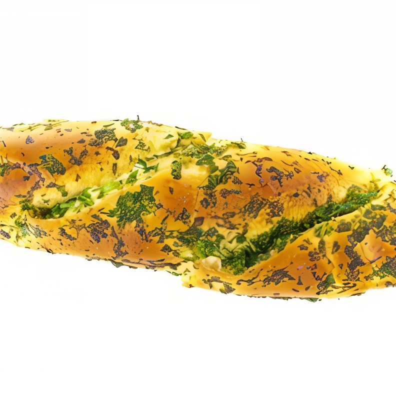 Постный хлеб с чесноком и петрушкой