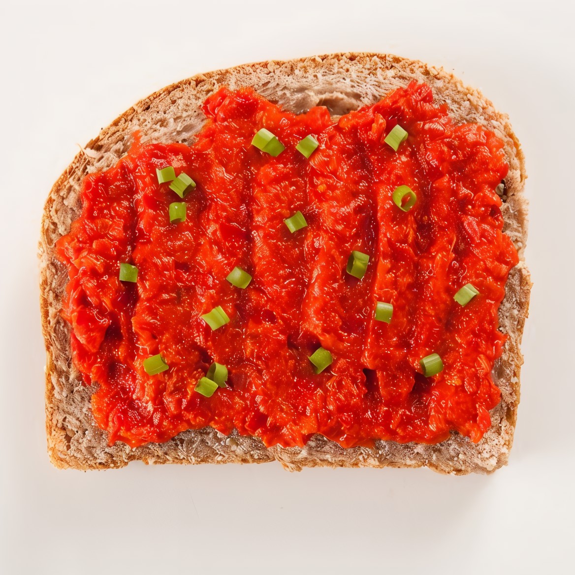 Постный спред из томатов и красных перцев с семенами подсолнуха