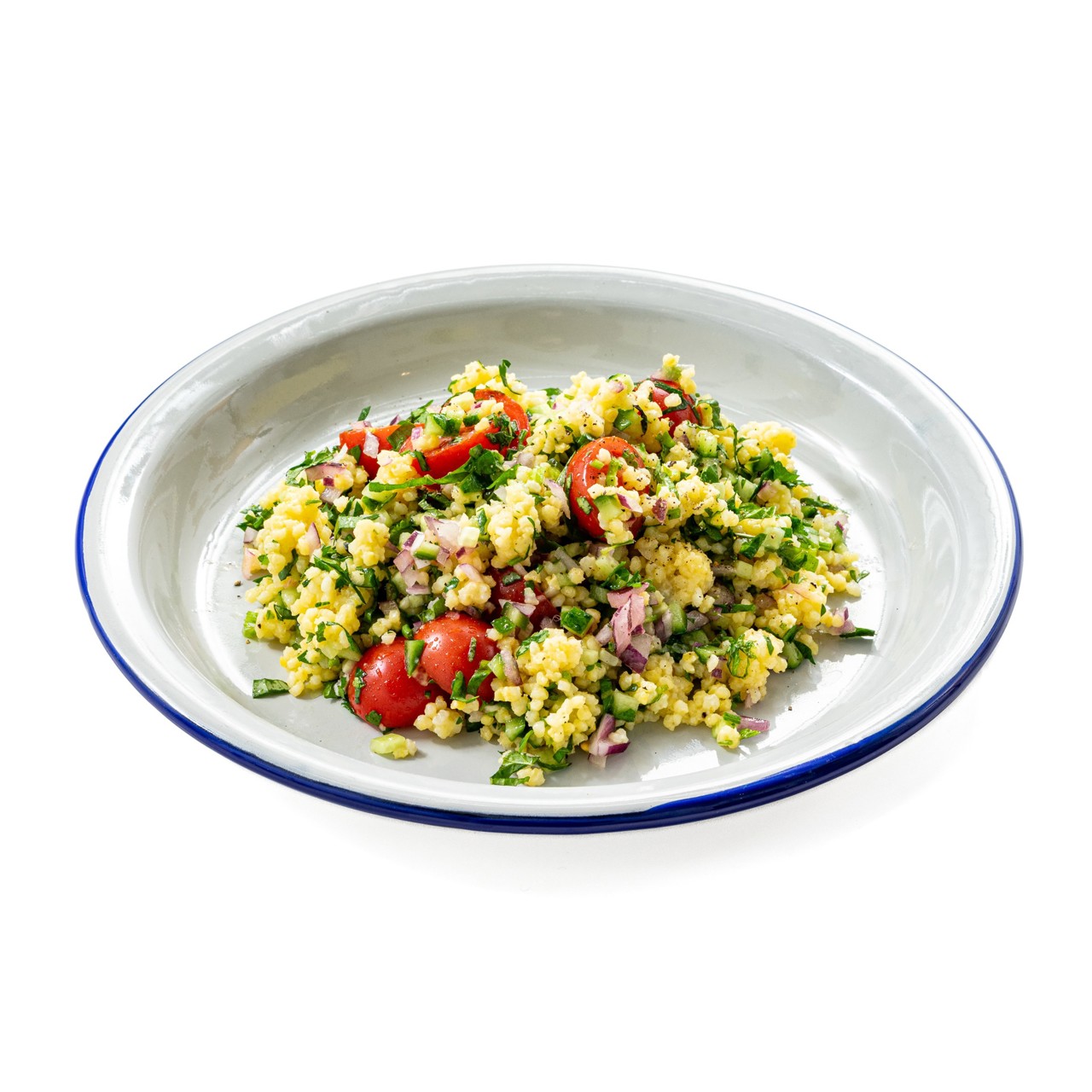 Постный салат с пшеном