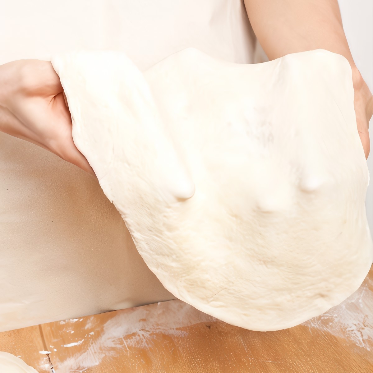 Пресное сметанное тесто для пиццы