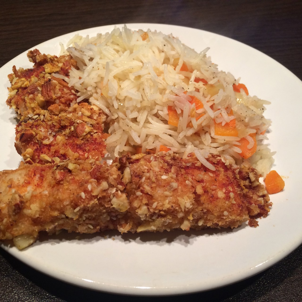 Пряная рыба в панировке