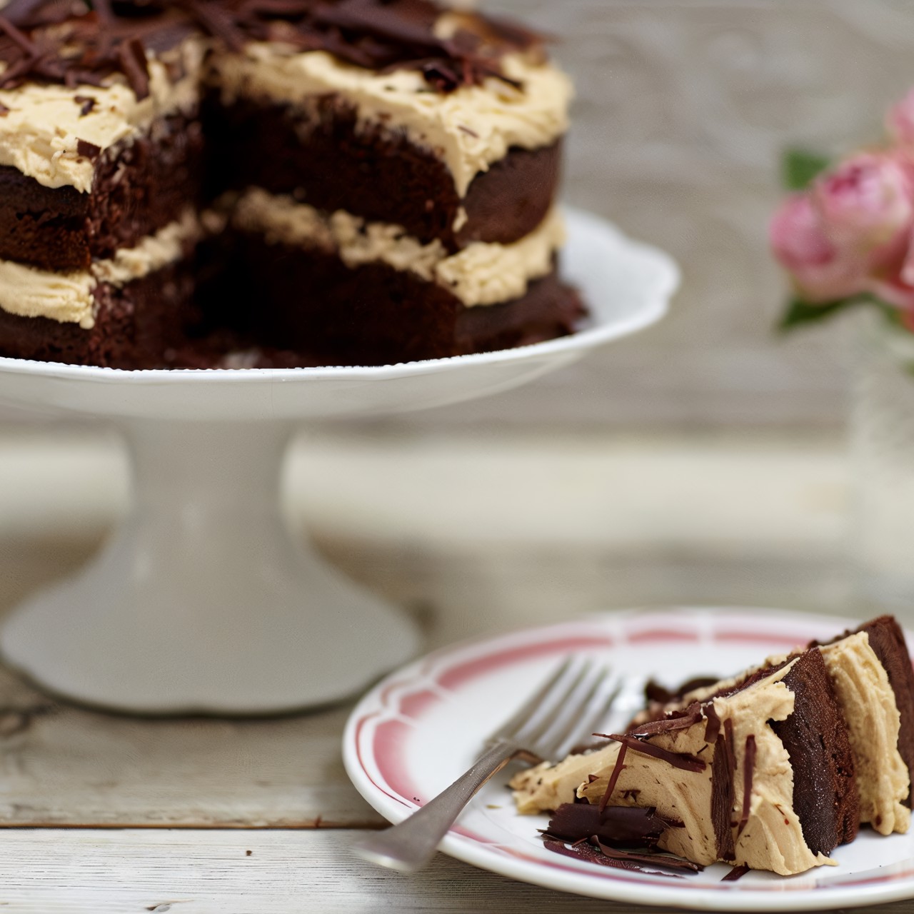 Пряный кофейно-шоколадный торт