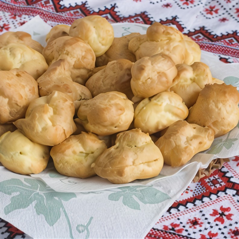 Профитроли с куриной печенью