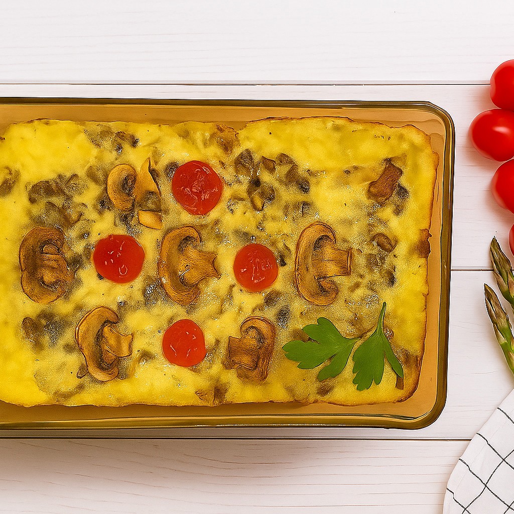 Запеканка картофельная в духовке с грибами