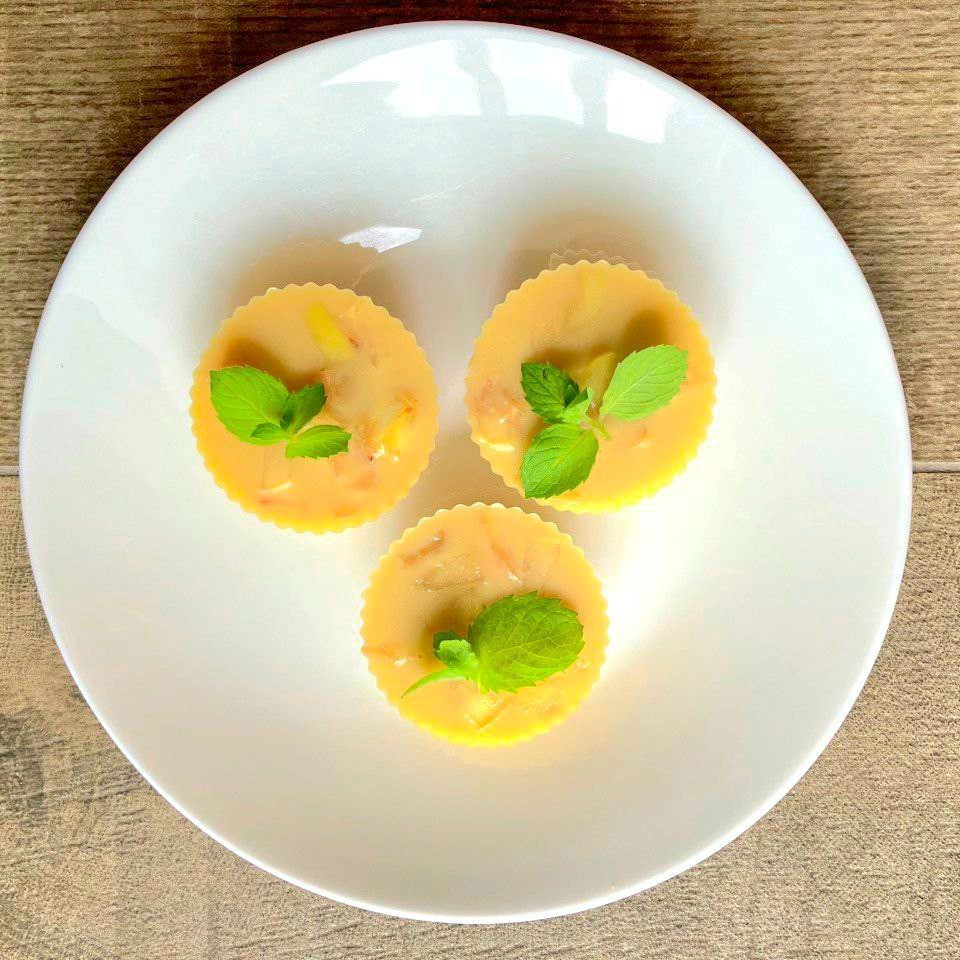 Протеиновое желе с нектаринами