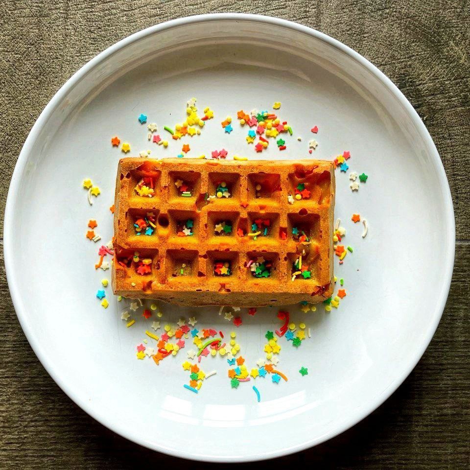 Протеиновые вафли с черешней