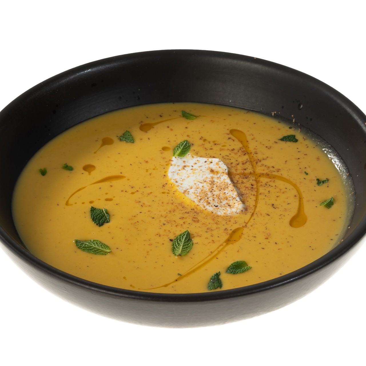 Пряный тыквенный суп с грушей