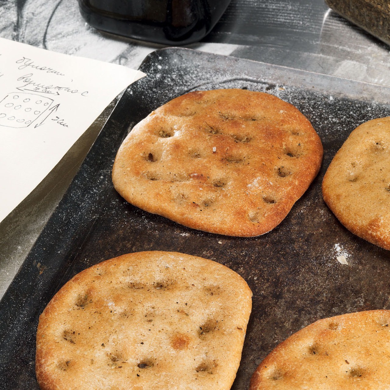 Пшенично-ржаная фокачча