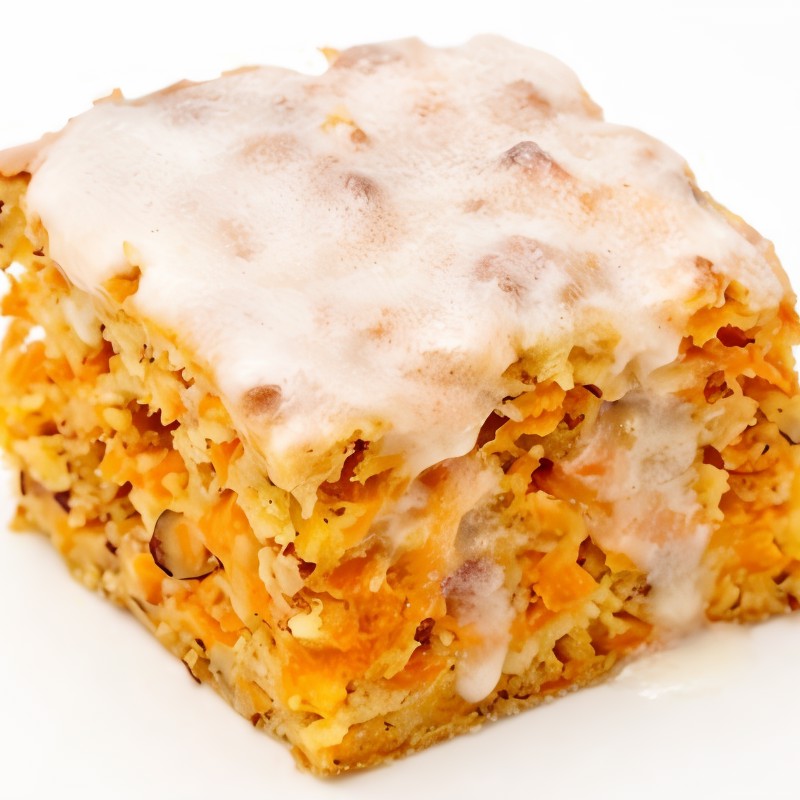 Пудинг из урюка, брюквы и творога