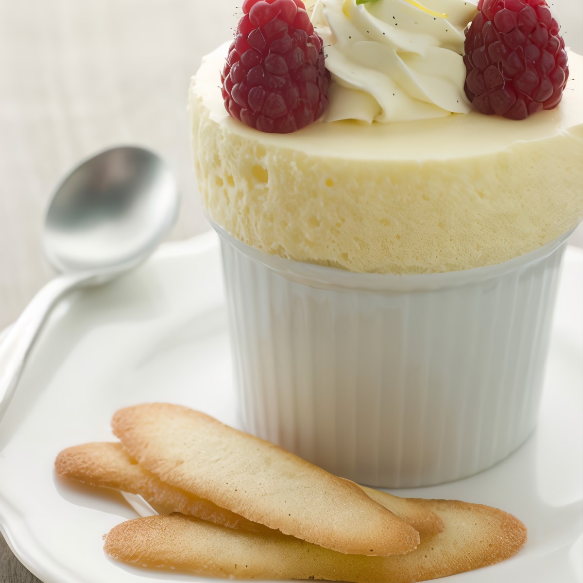 Пудинг с йогуртом и малиной