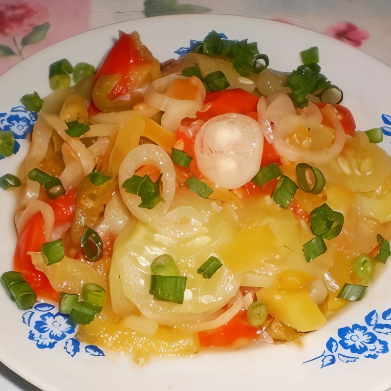 Рагу из овощей с огурцом