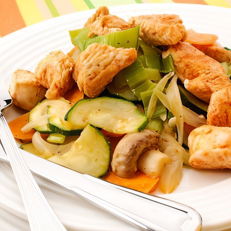 Рагу из телятины с грибами