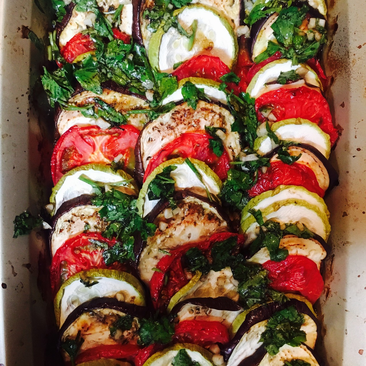 Рататуй Мишеля Герара со свежими овощами