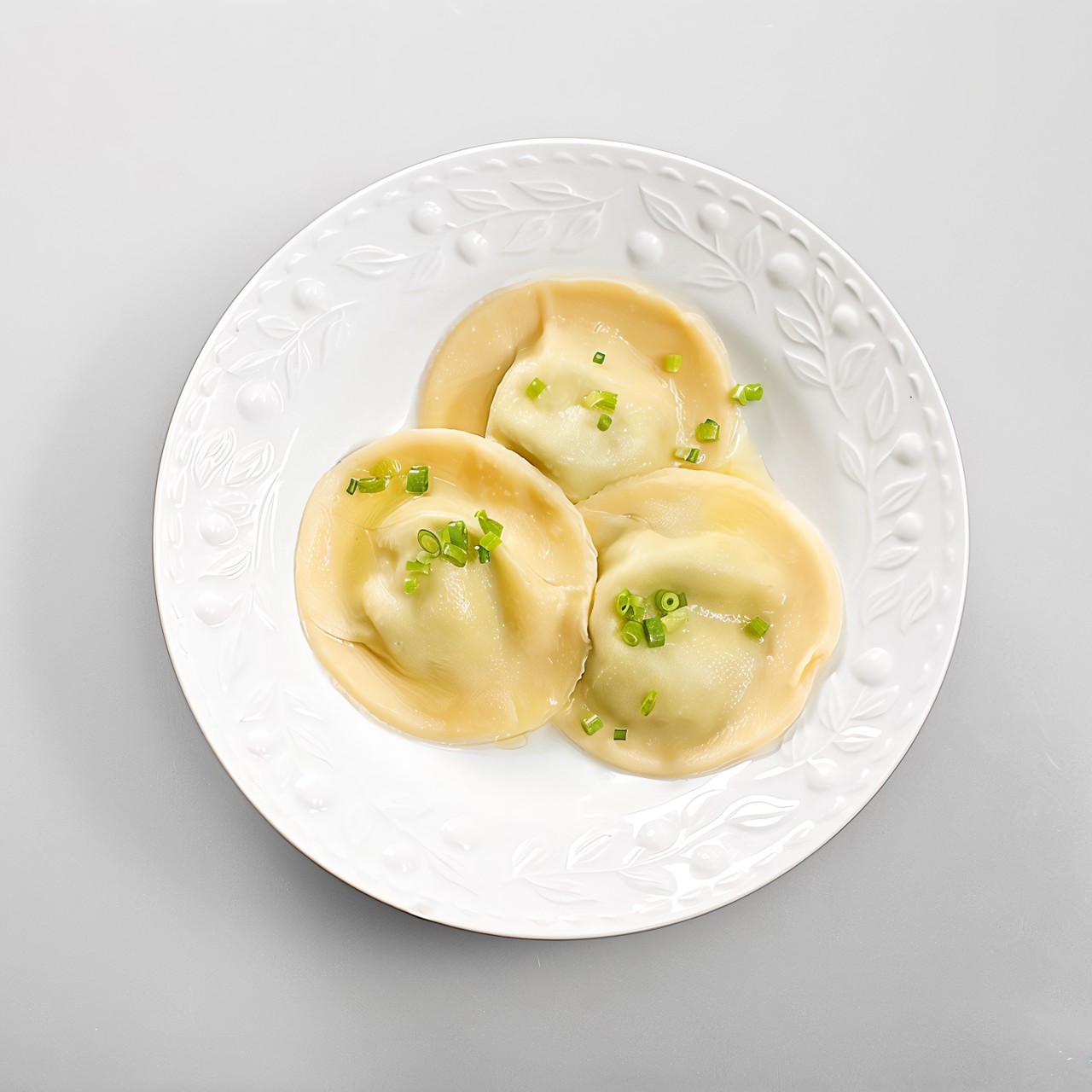 Равиоли с цукини, рукколой и сливочным сыром