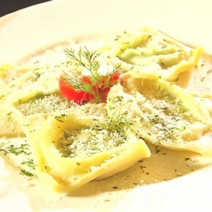 Равиоли с рикоттой и шпинатом