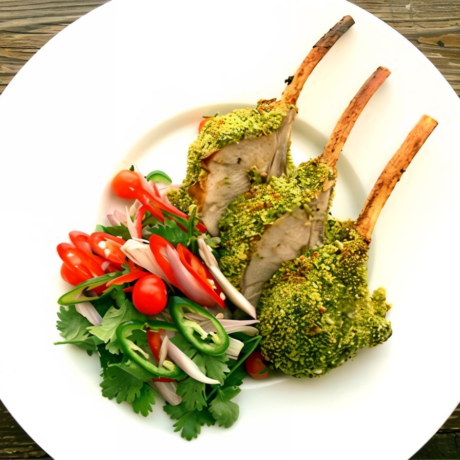 Ребрышки ягненка в ароматной панировке