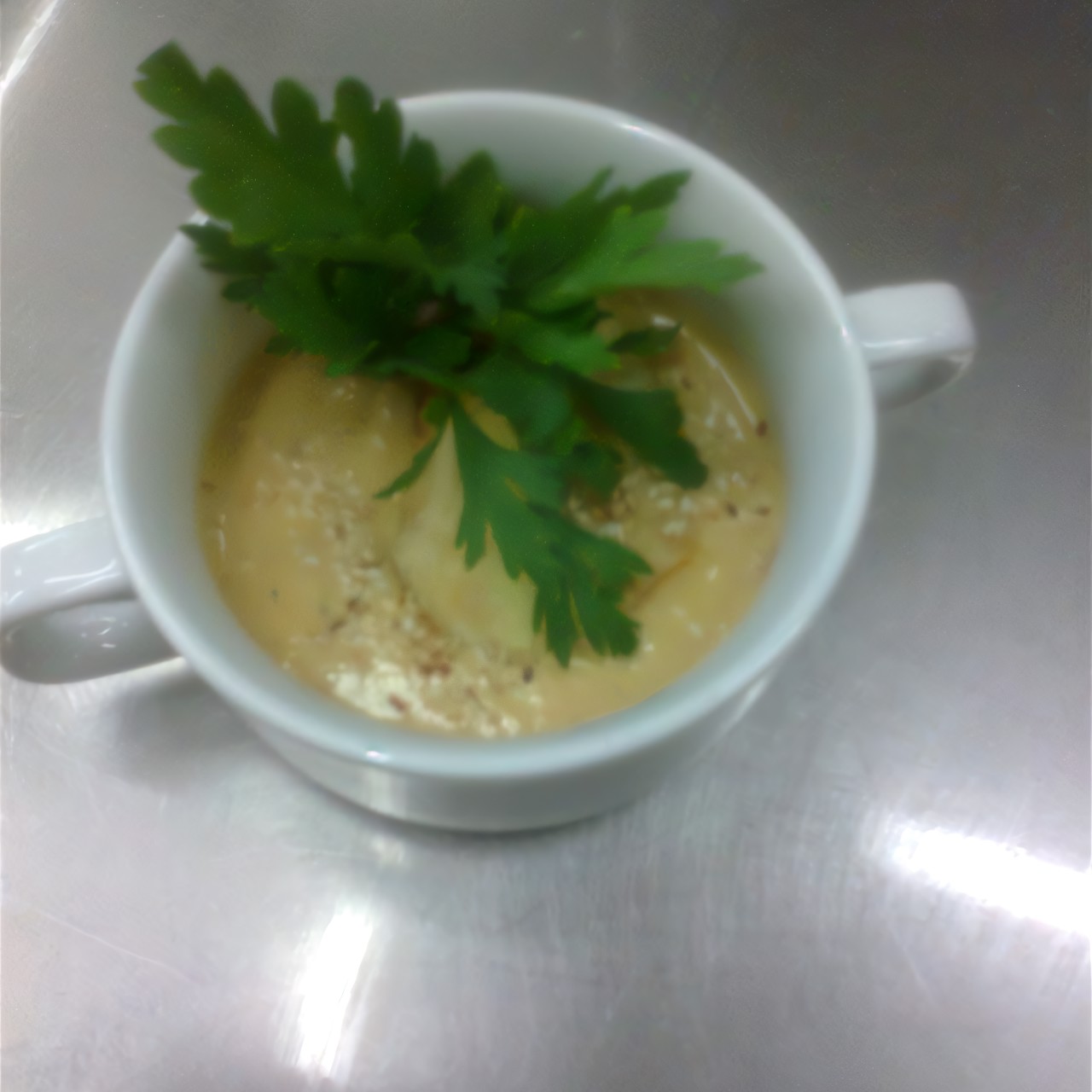 Рыбный суп с крабовым мясом