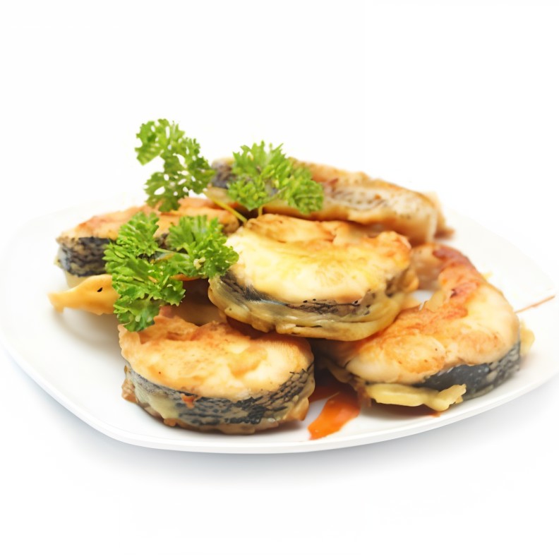 Рыбное филе, запеченное в сметане