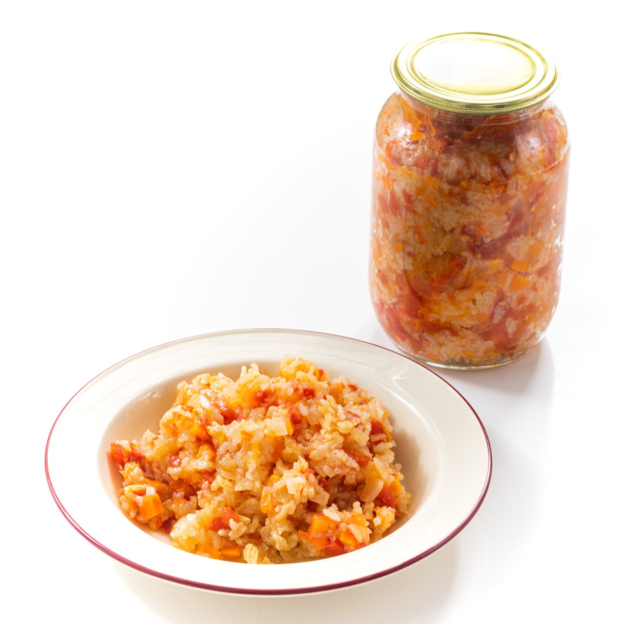 Рис с овощами на зиму