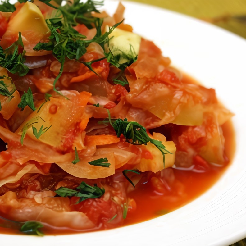 Рис с тушеными овощами