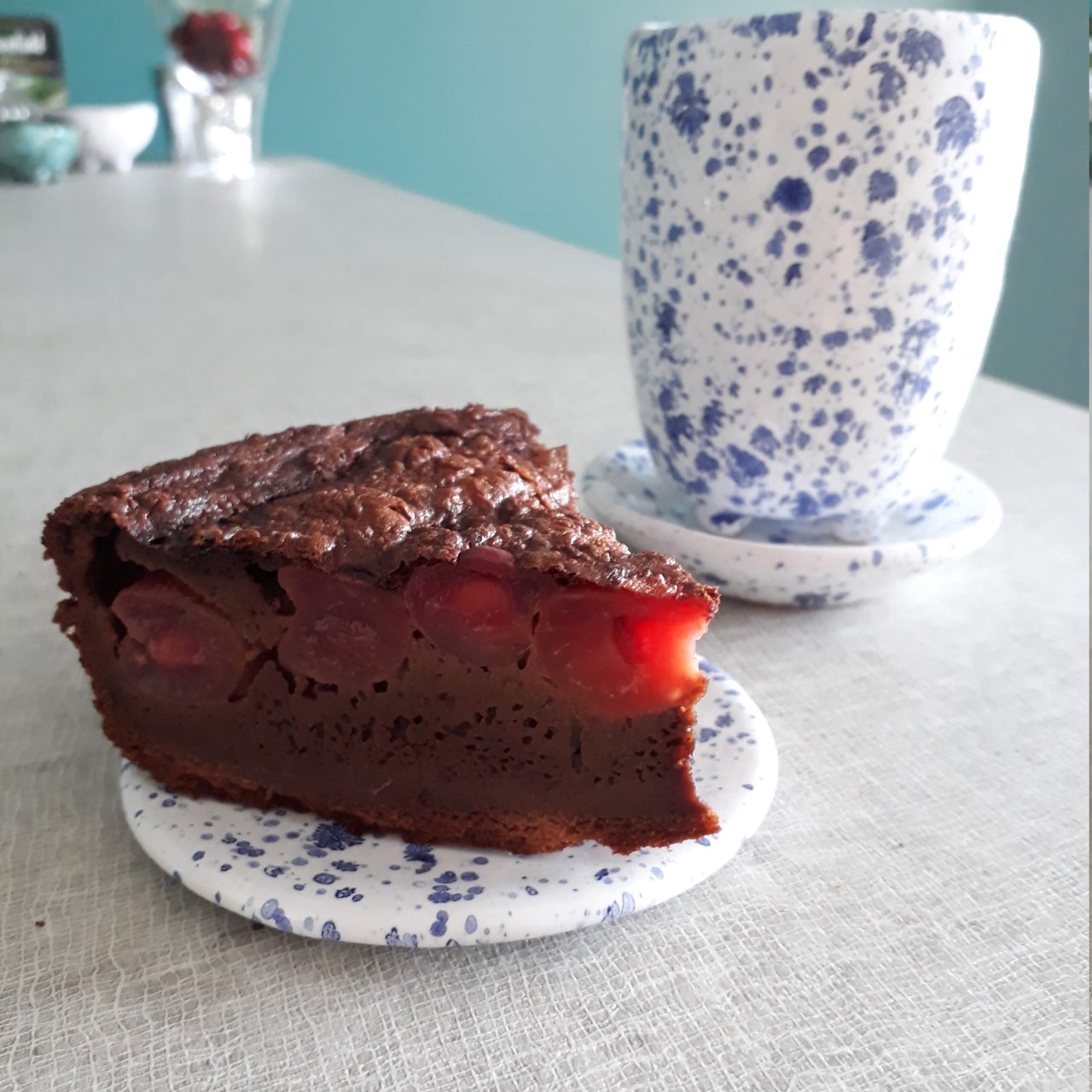 Рисовое клафути с вишней