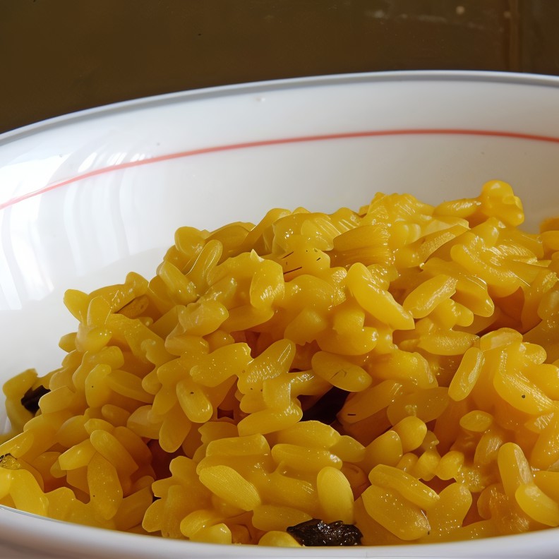 Ризотто алла миланезе с говяжьими мозгами