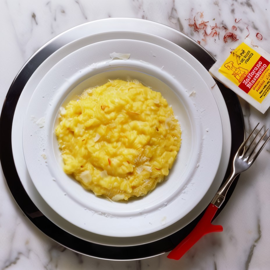 Ризотто с двумя видами сыра и шафраном